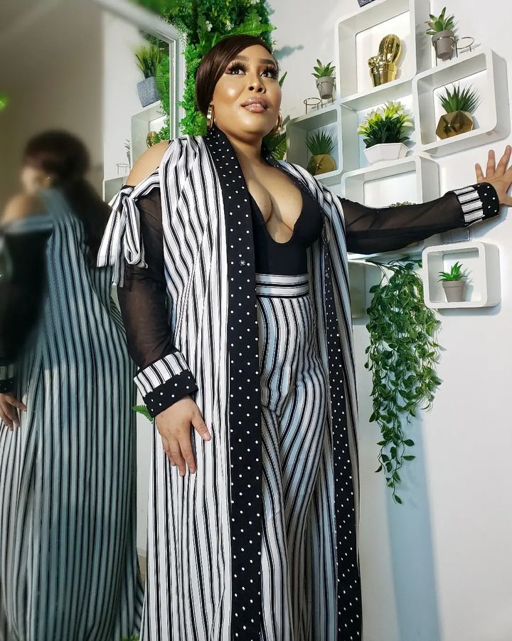 Stripe Kimono Set