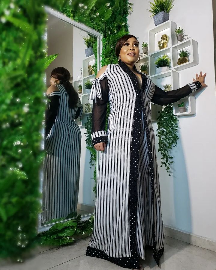 Stripe Kimono Set